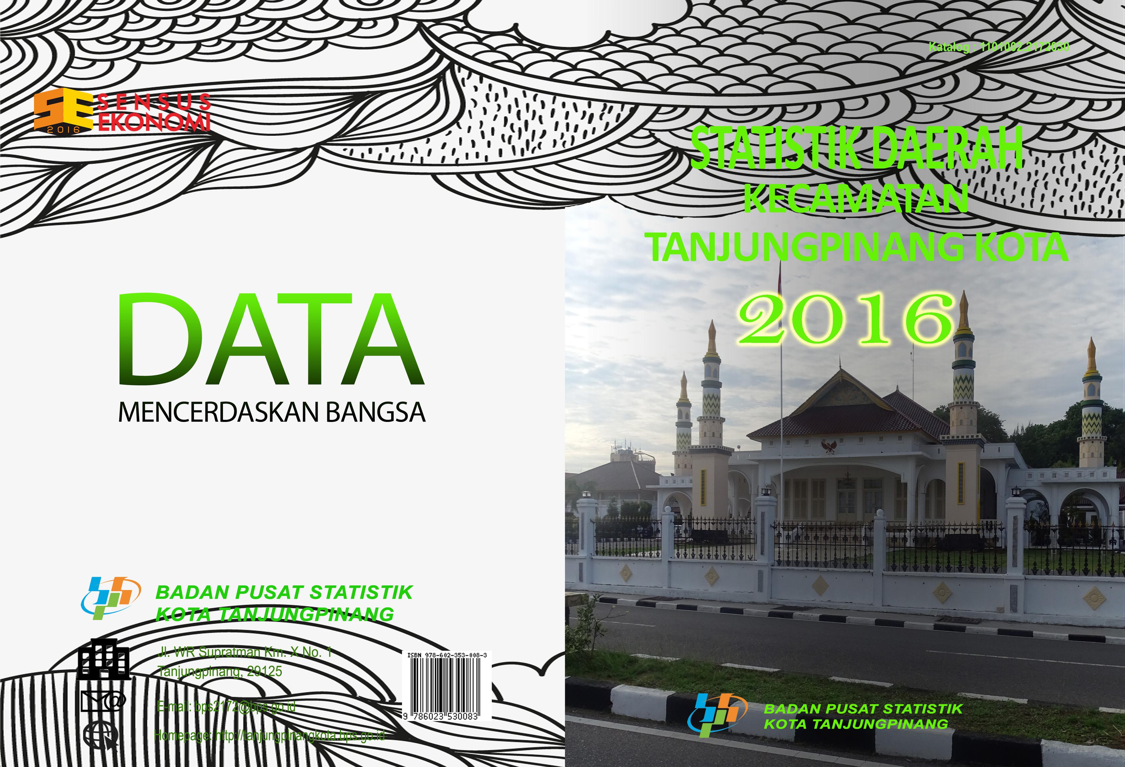 Statistik Daerah Kecamatan Tanjungpinang Kota 2016