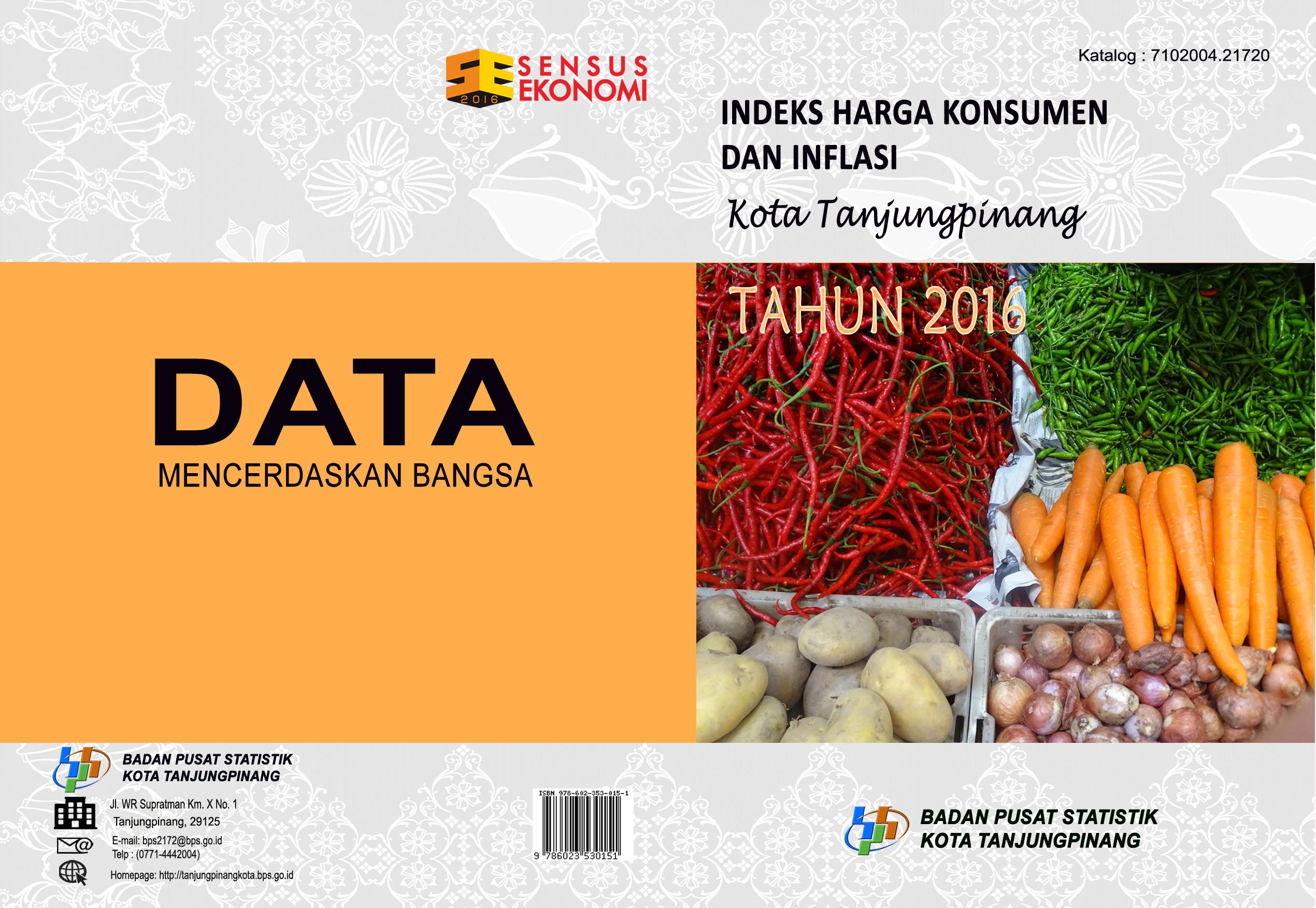 Indeks Harga Konsumen dan Inflasi Kota Tanjungpinang Tahun 2016