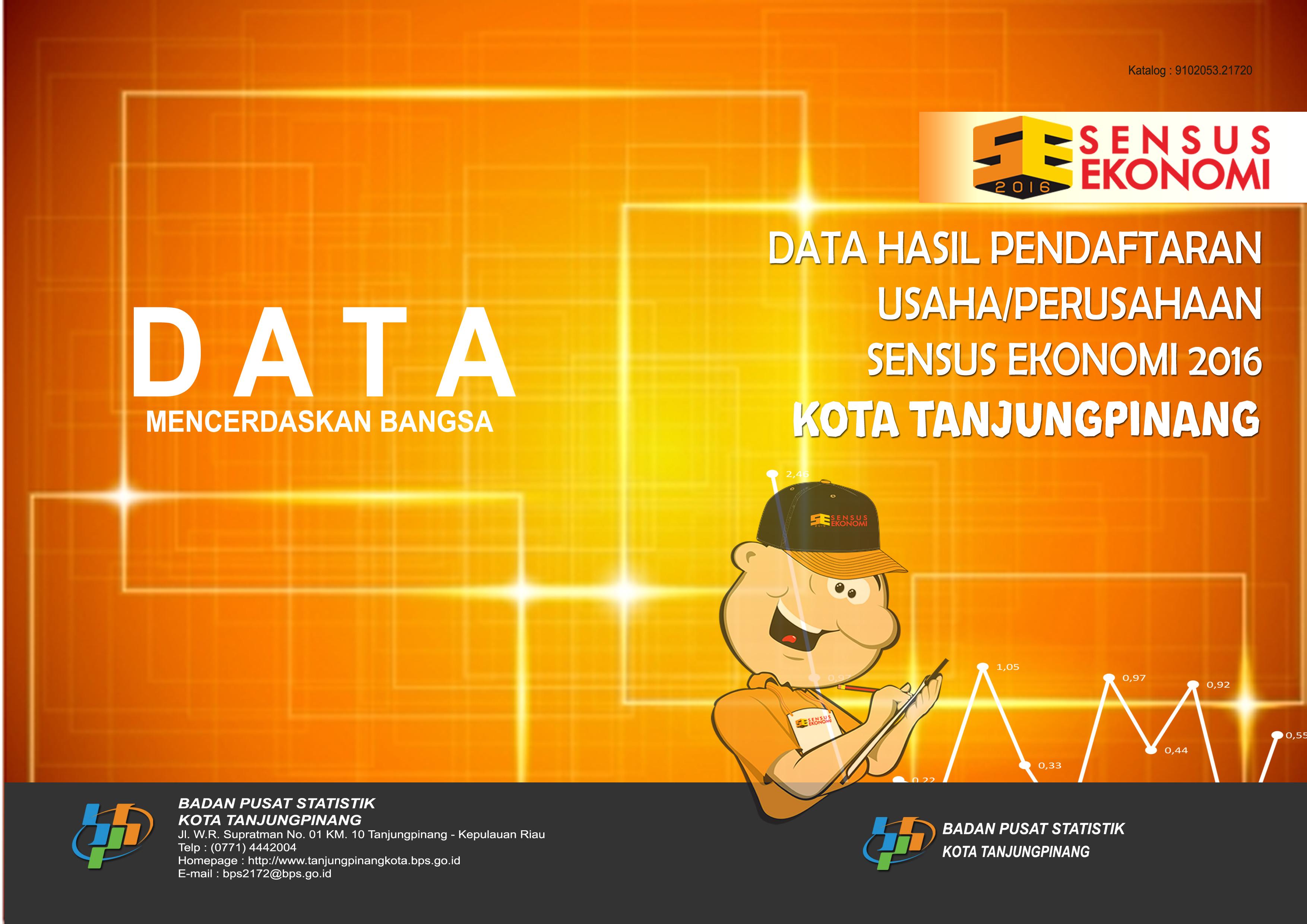 Data Hasil Pendaftaran Usaha/ Perusahaan Sensus Ekonomi 2016  Kota Tanjungpinang