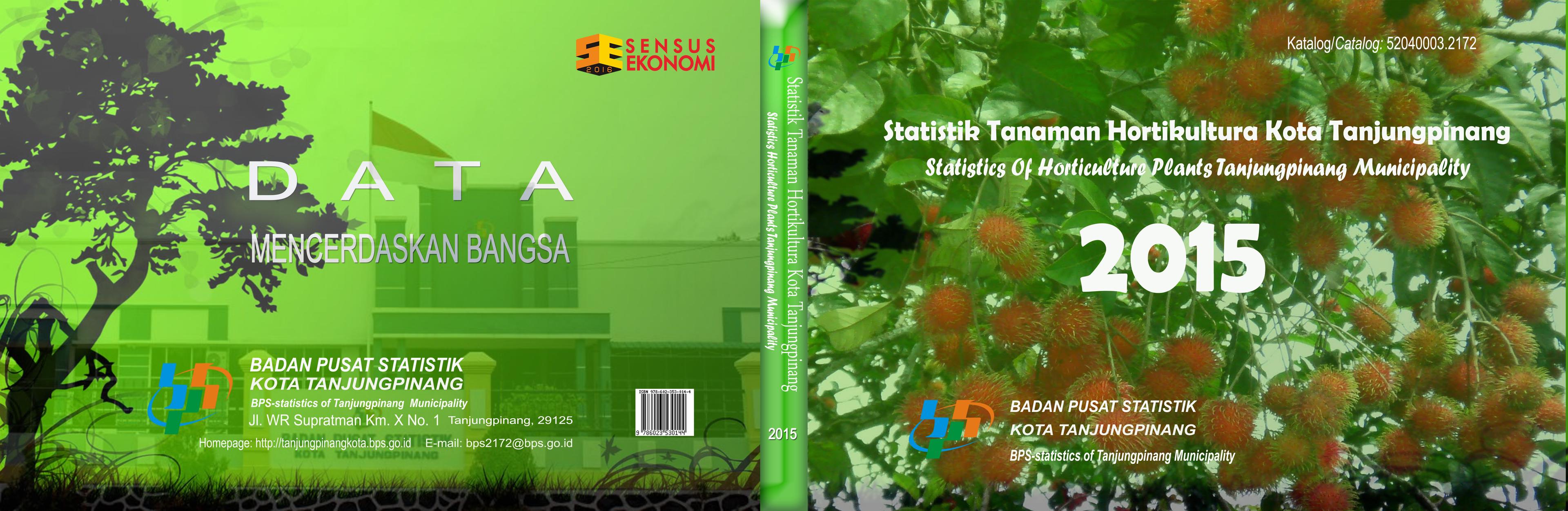 Statistik Tanaman Hortikultura Kota Tanjungpinang 2015